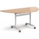 Deluxe Semi-Circular Fliptop Mobile Table